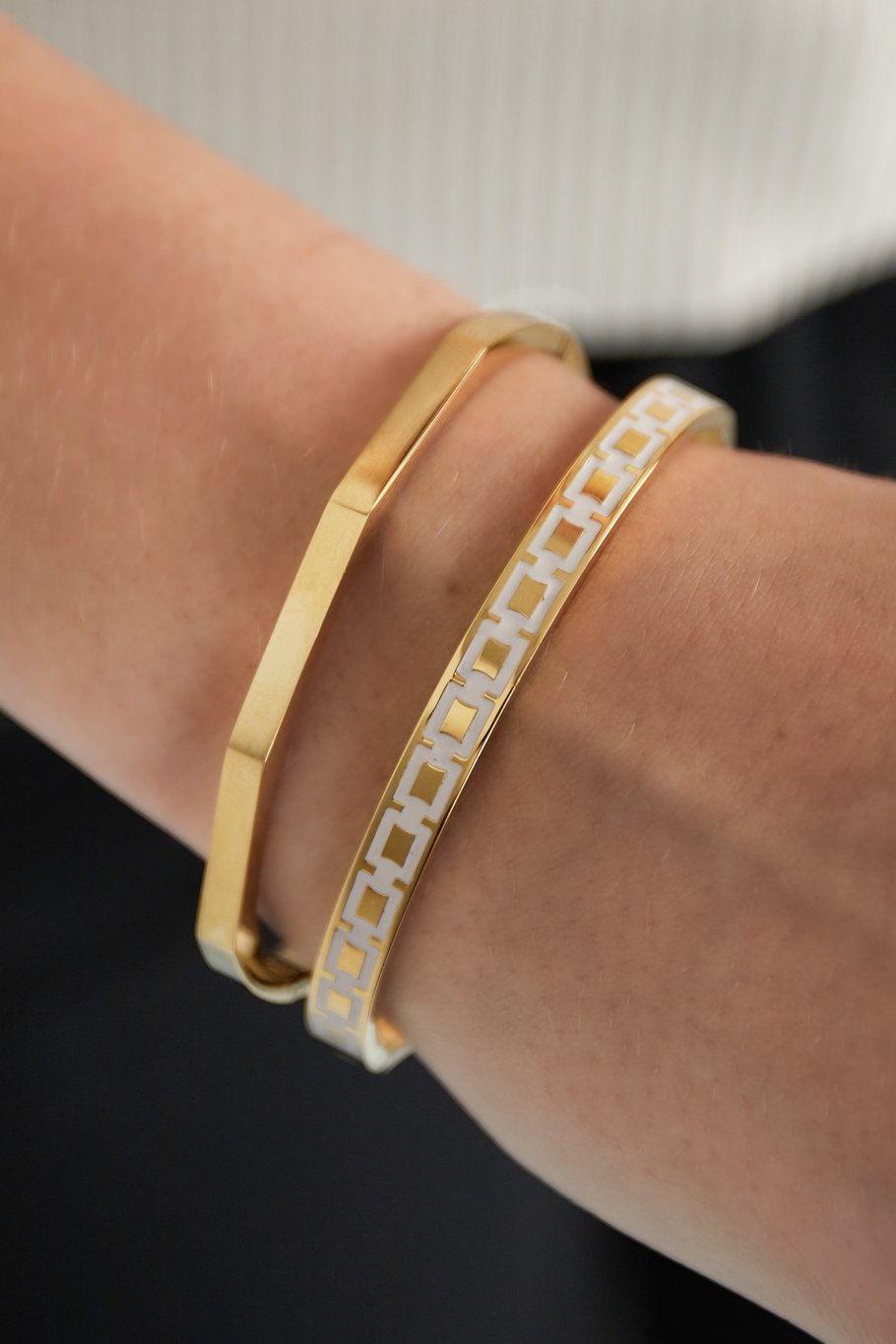 Geformtes Sklavenarmband - Goldfarbe  Bild2